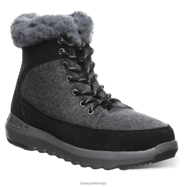 melns/pelēks sievietes zābaki BEARPAW cheryl P2XFF141