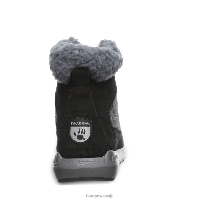melns/pelēks sievietes zābaki BEARPAW cheryl P2XFF141
