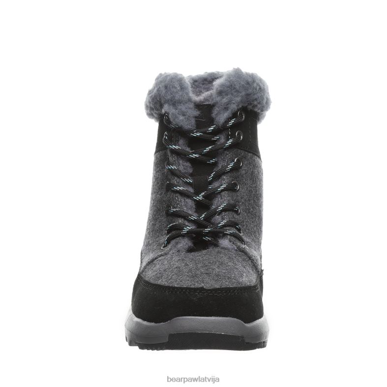 melns/pelēks sievietes zābaki BEARPAW cheryl P2XFF141