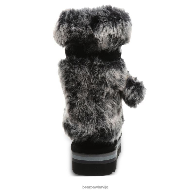 melns/pelēks sievietes zābaki BEARPAW retro tama P2XFF27