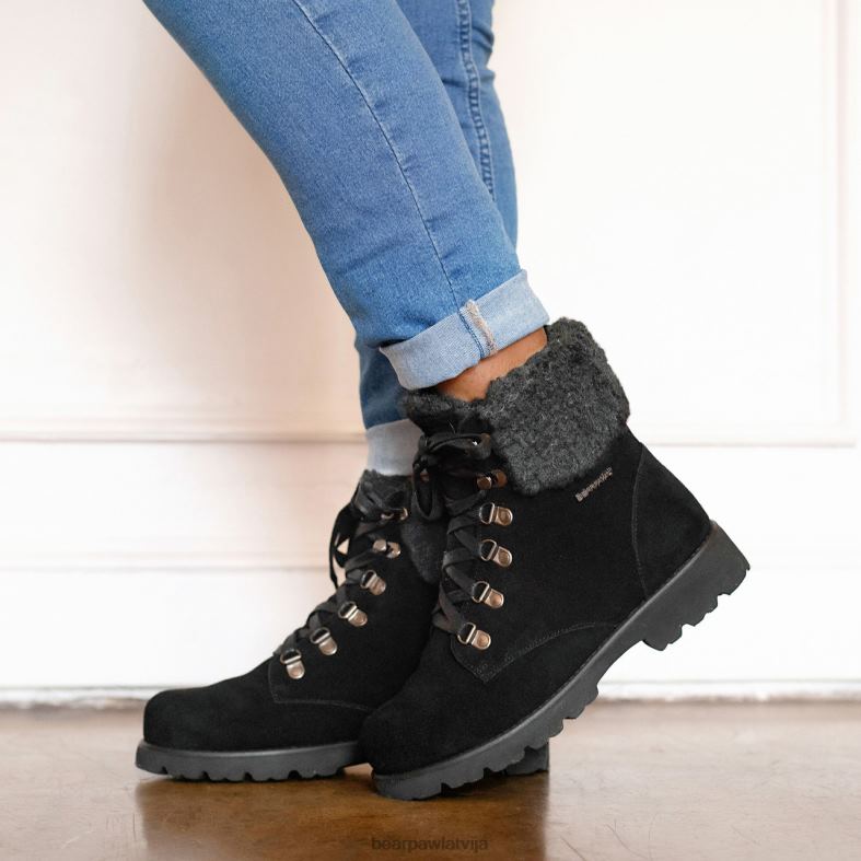 melns/pelēks sievietes zābaki BEARPAW sam P2XFF23