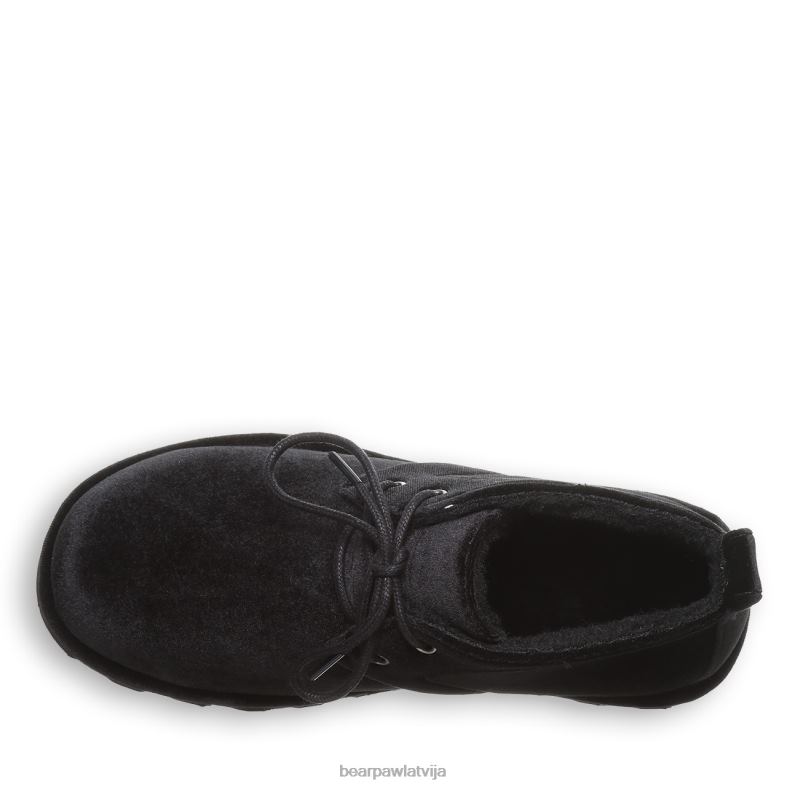 melns samts sievietes zābaki BEARPAW skye P2XFF36