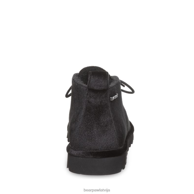 melns samts sievietes zābaki BEARPAW skye P2XFF36