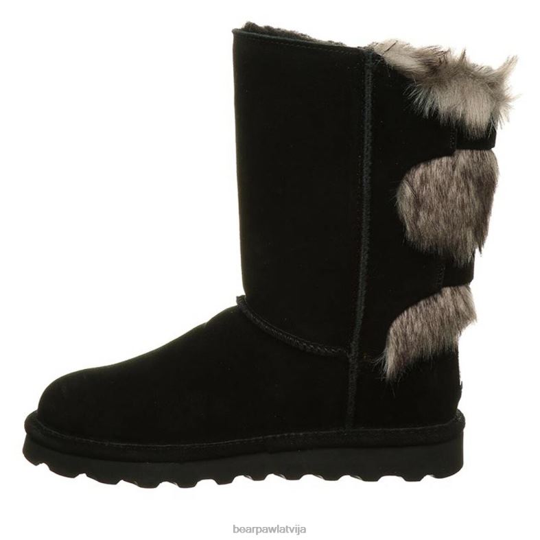 melns sievietes zābaki BEARPAW Eloise plats P2XFF63