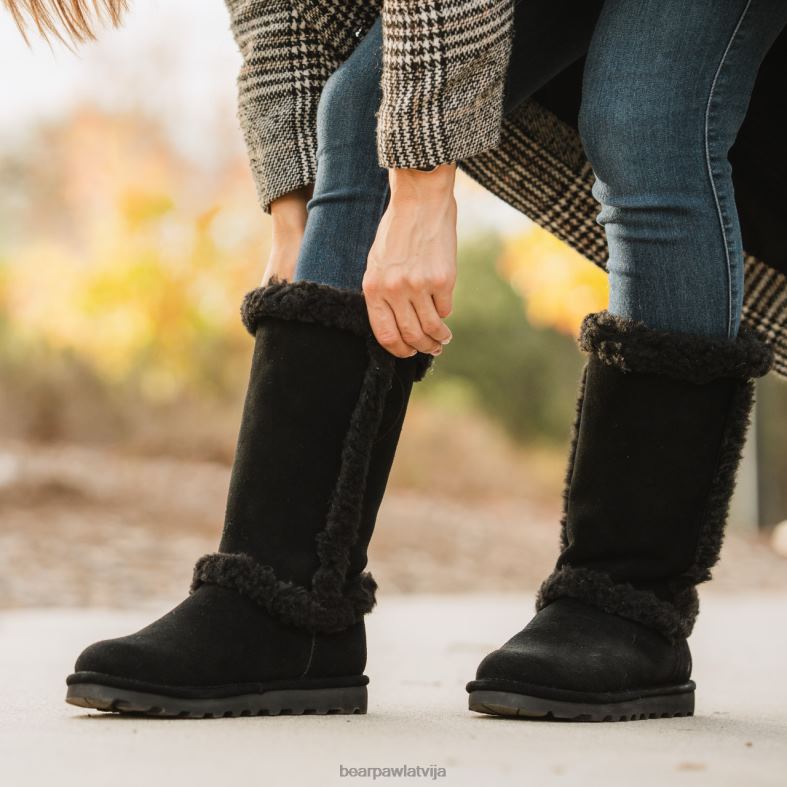 melns sievietes zābaki BEARPAW Kendall P2XFF31
