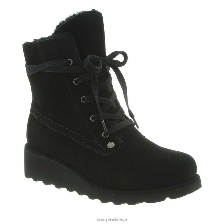 melns sievietes zābaki BEARPAW Krista plats P2XFF65