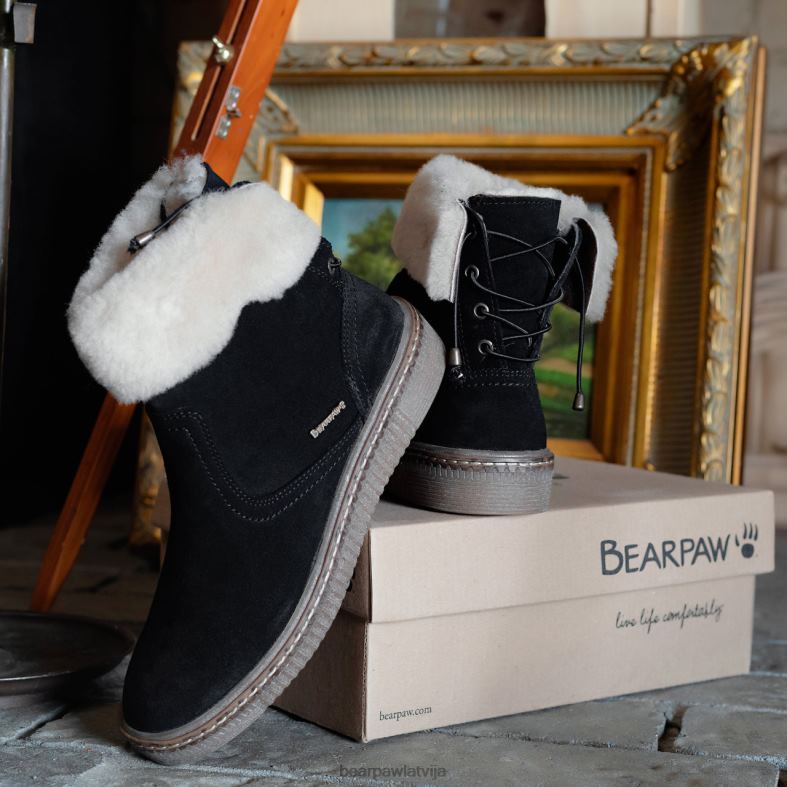 melns sievietes zābaki BEARPAW Leticia P2XFF8