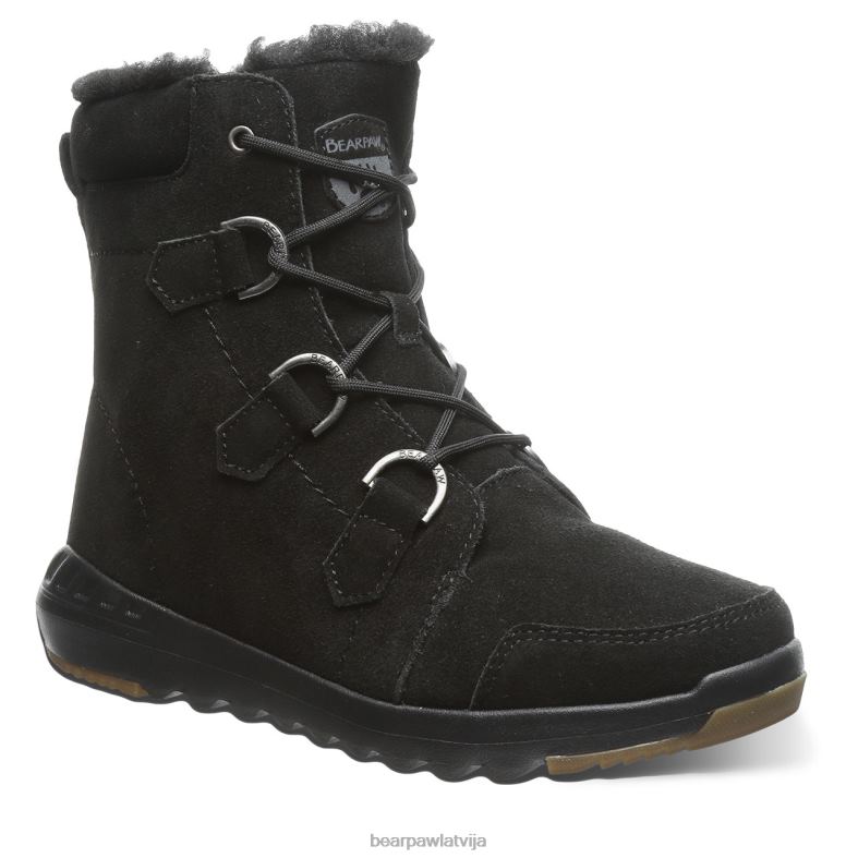 melns sievietes zābaki BEARPAW Tyra P2XFF19