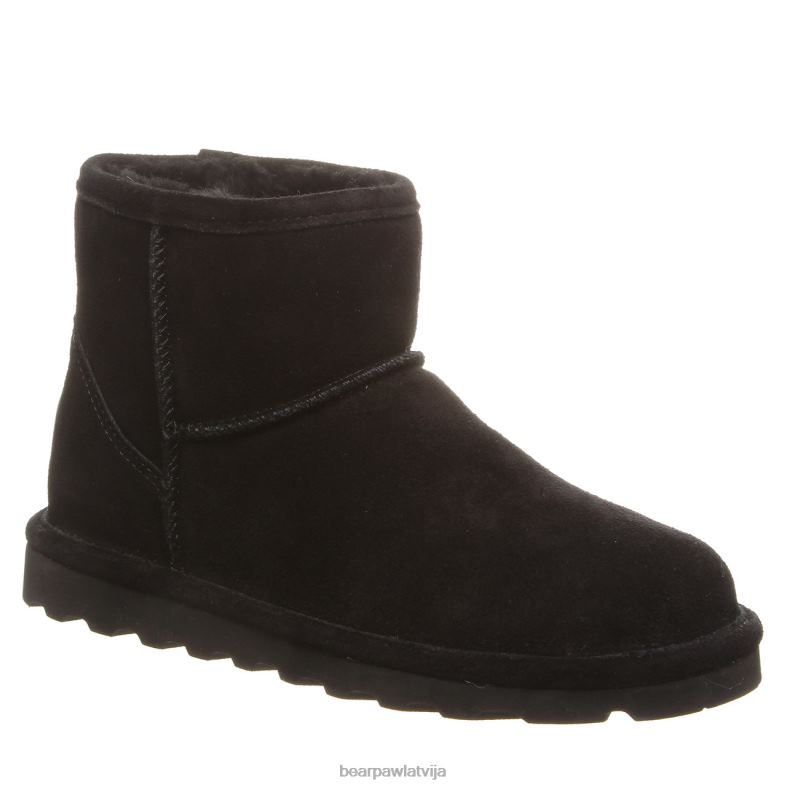 melns sievietes zābaki BEARPAW alyssa plata P2XFF80