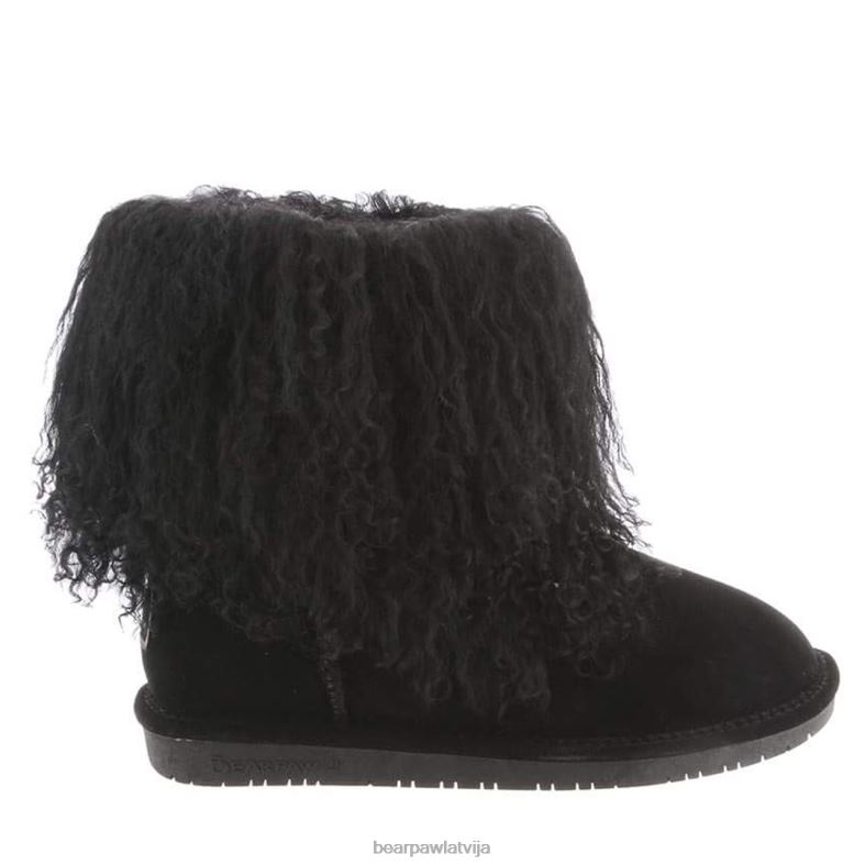 melns sievietes zābaki BEARPAW bāā P2XFF105