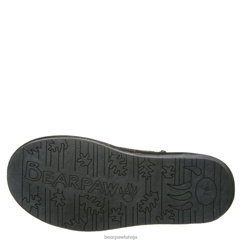 melns sievietes zābaki BEARPAW boshie plats P2XFF113