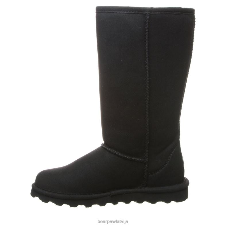 melns sievietes zābaki BEARPAW elle gara auguma vegāne P2XFF72