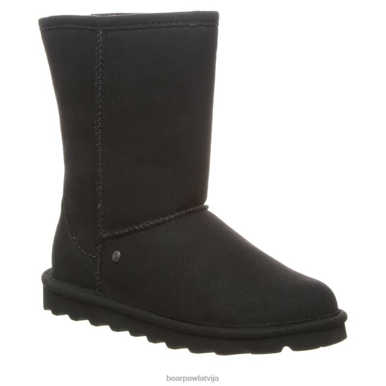 melns sievietes zābaki BEARPAW elle īss vegāns P2XFF74