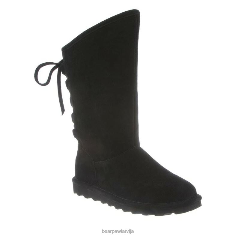 melns sievietes zābaki BEARPAW filiāli plats P2XFF99