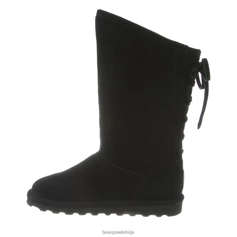melns sievietes zābaki BEARPAW filiāli plats P2XFF99