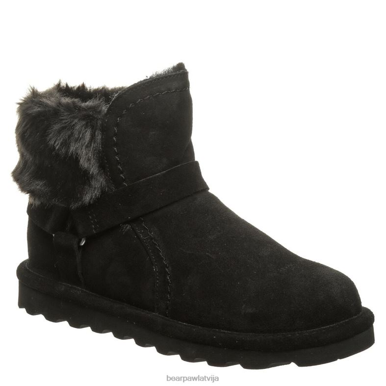 melns sievietes zābaki BEARPAW konnija P2XFF43