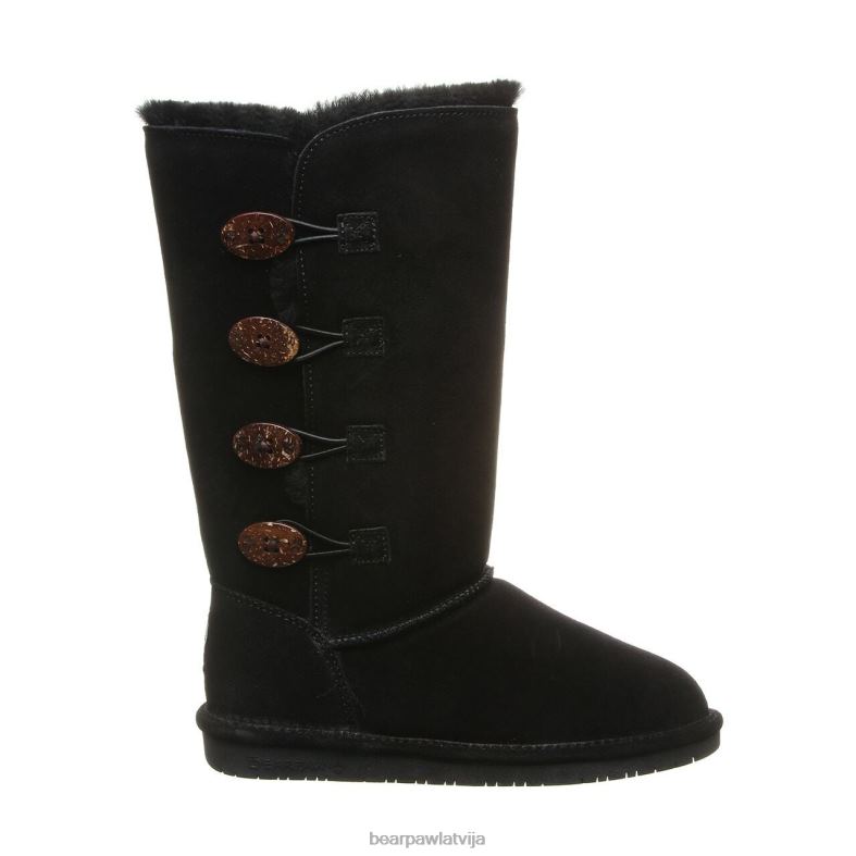 melns sievietes zābaki BEARPAW lori P2XFF76