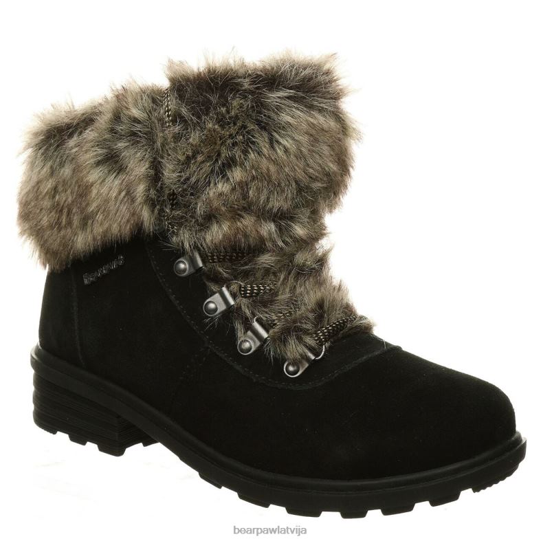 melns sievietes zābaki BEARPAW mierīgums P2XFF203