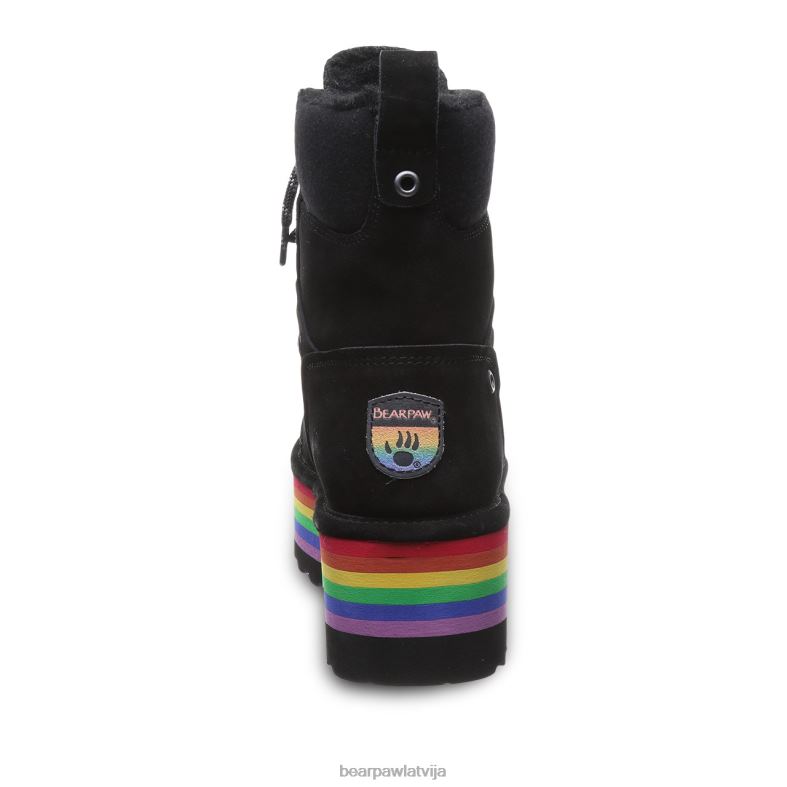 melns sievietes zābaki BEARPAW retro Alicia P2XFF14