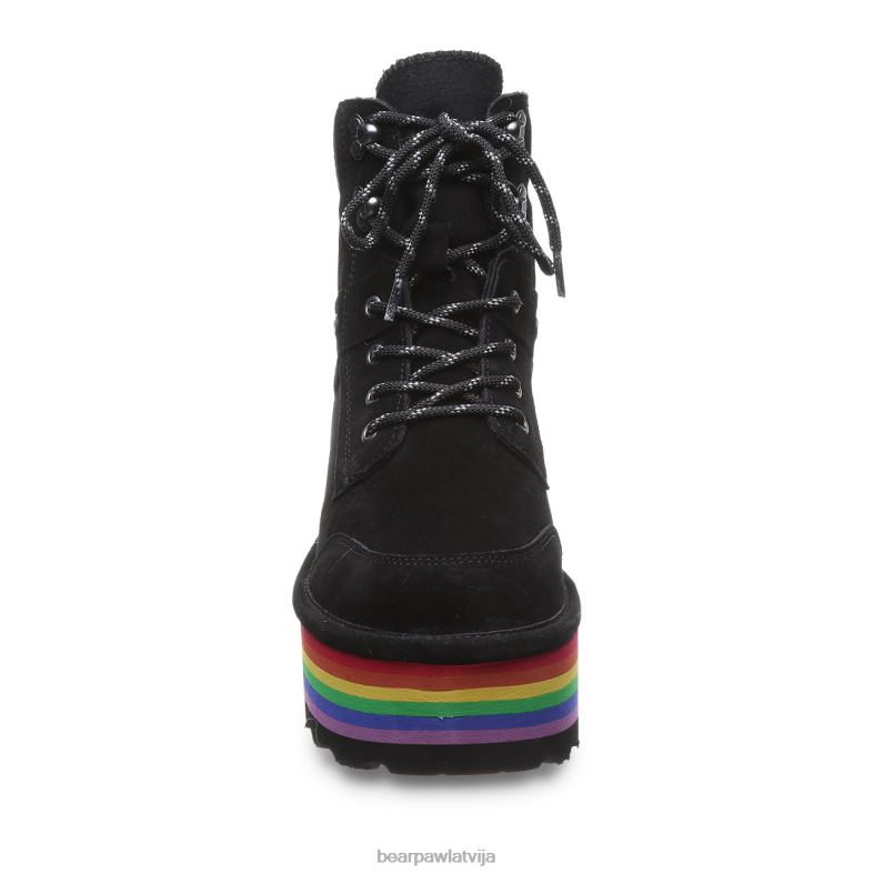 melns sievietes zābaki BEARPAW retro Alicia P2XFF14