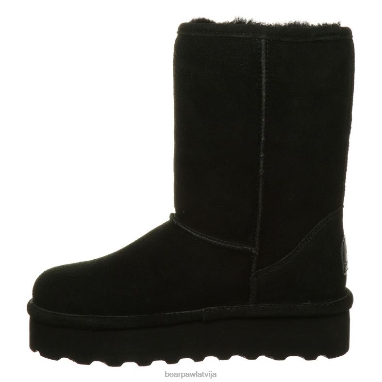 melns sievietes zābaki BEARPAW retro elle P2XFF213