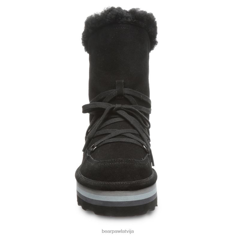 melns sievietes zābaki BEARPAW retro mondi P2XFF153