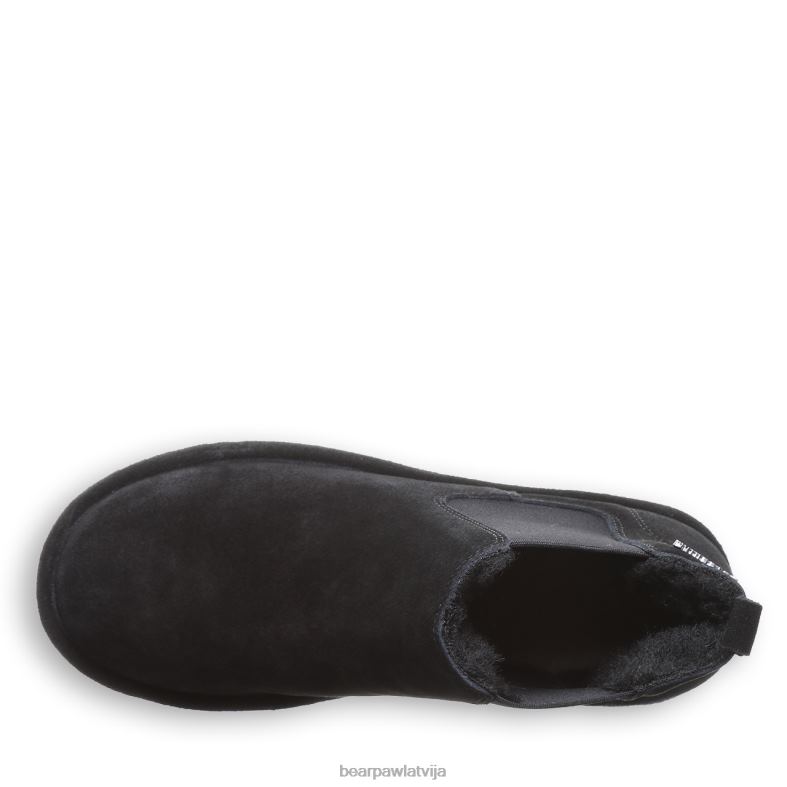 melns sievietes zābaki BEARPAW retro zīmēja P2XFF13