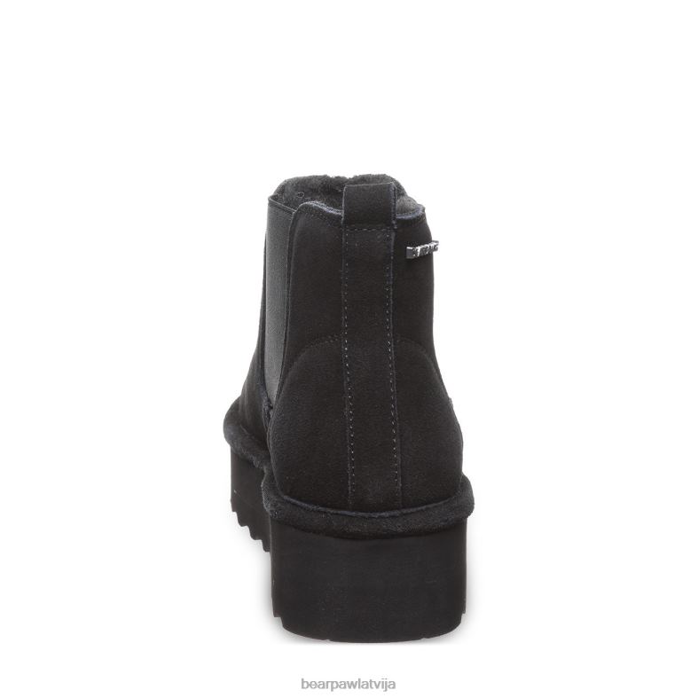 melns sievietes zābaki BEARPAW retro zīmēja P2XFF13