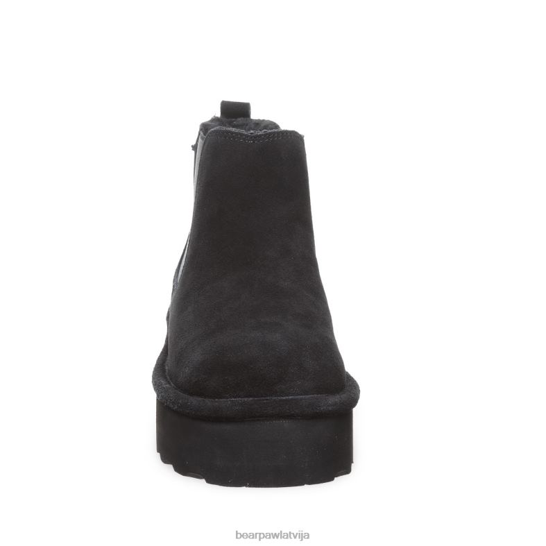 melns sievietes zābaki BEARPAW retro zīmēja P2XFF13
