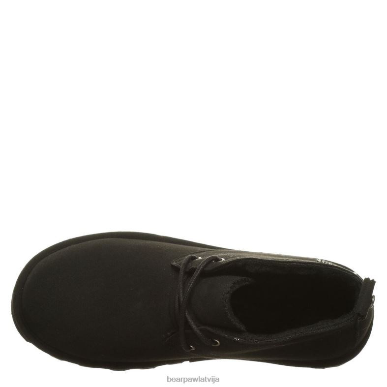 melns sievietes zābaki BEARPAW skye vegāns P2XFF182