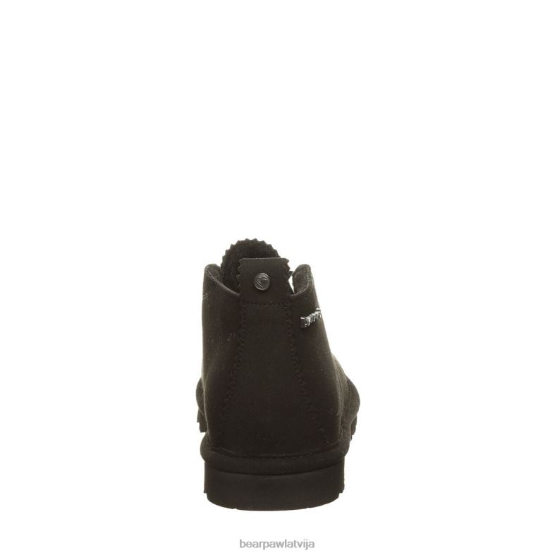 melns sievietes zābaki BEARPAW skye vegāns P2XFF182