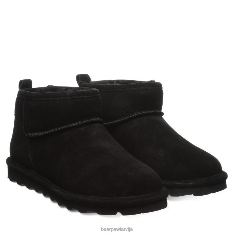 melns sievietes zābaki BEARPAW īss P2XFF40