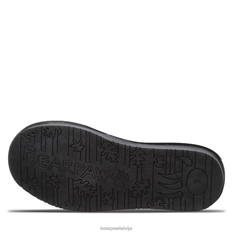 melns sievietes zābaki BEARPAW tatum cietvielas P2XFF128