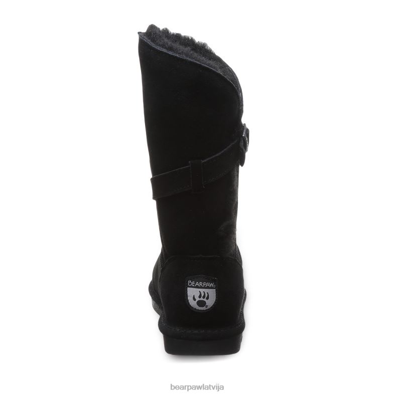 melns sievietes zābaki BEARPAW tatum cietvielas P2XFF128