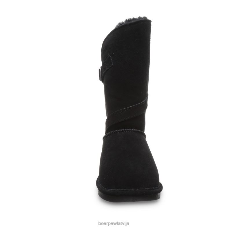 melns sievietes zābaki BEARPAW tatum cietvielas P2XFF128