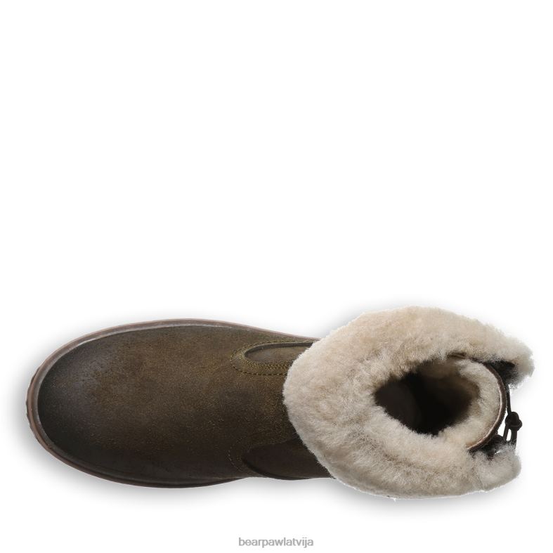 militāri zaļš sievietes zābaki BEARPAW Leticia P2XFF6