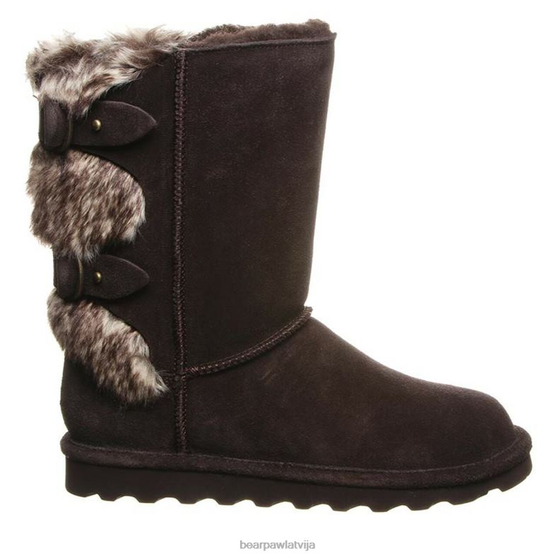 šokolāde sievietes zābaki BEARPAW Eloise plats P2XFF214