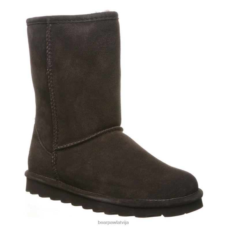 šokolāde sievietes zābaki BEARPAW elle īss plats P2XFF252