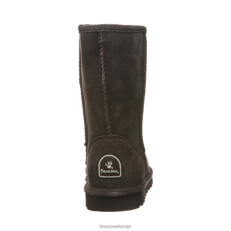 šokolāde sievietes zābaki BEARPAW elle īss plats P2XFF252