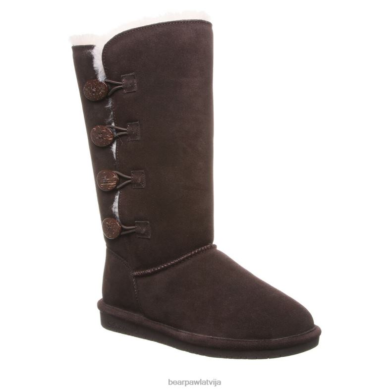 šokolāde sievietes zābaki BEARPAW lori P2XFF173