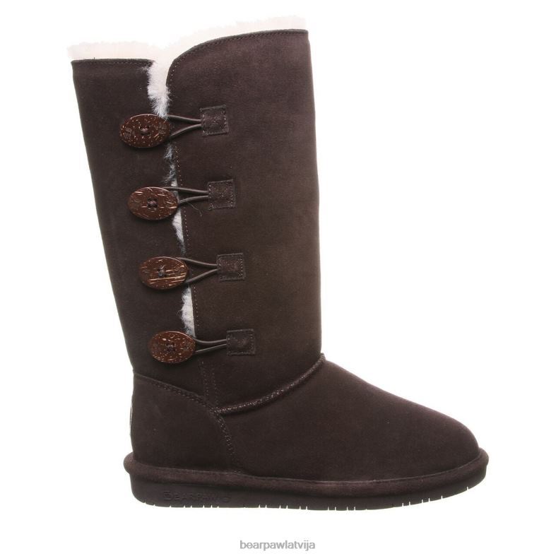 šokolāde sievietes zābaki BEARPAW lori P2XFF173