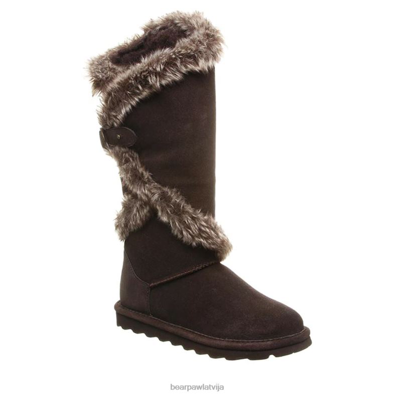 šokolāde sievietes zābaki BEARPAW sheilah P2XFF233