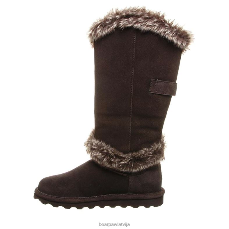 šokolāde sievietes zābaki BEARPAW sheilah P2XFF233
