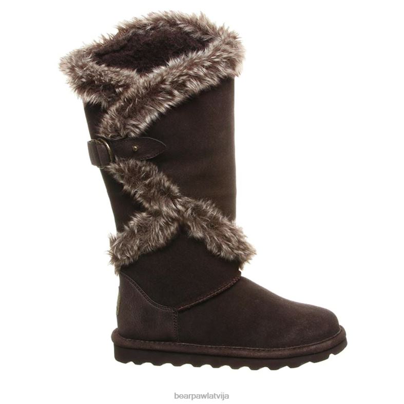 šokolāde sievietes zābaki BEARPAW sheilah P2XFF233