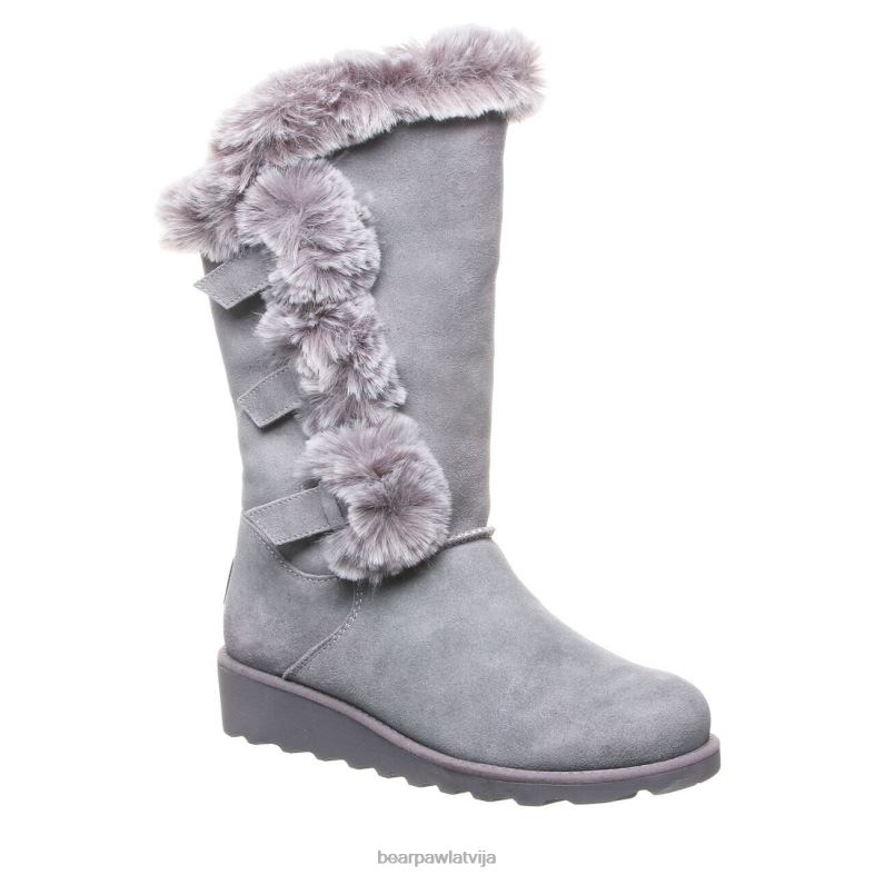 pelēka migla sievietes zābaki BEARPAW Genevieve P2XFF69