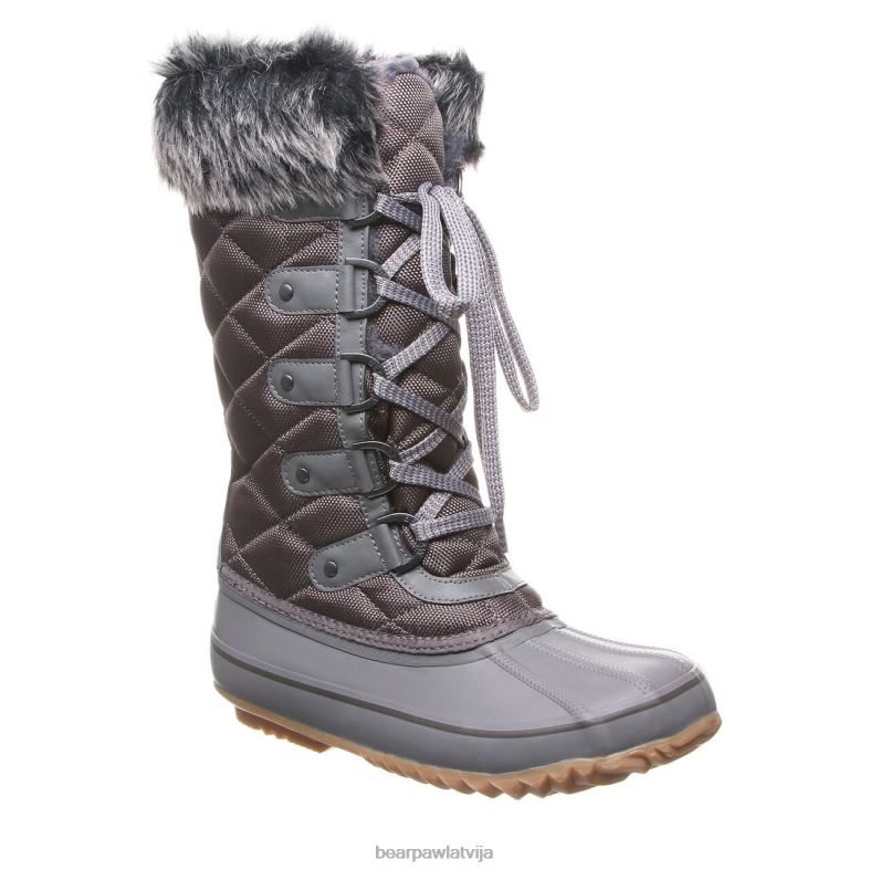 pelēka migla sievietes zābaki BEARPAW Mckinley P2XFF226