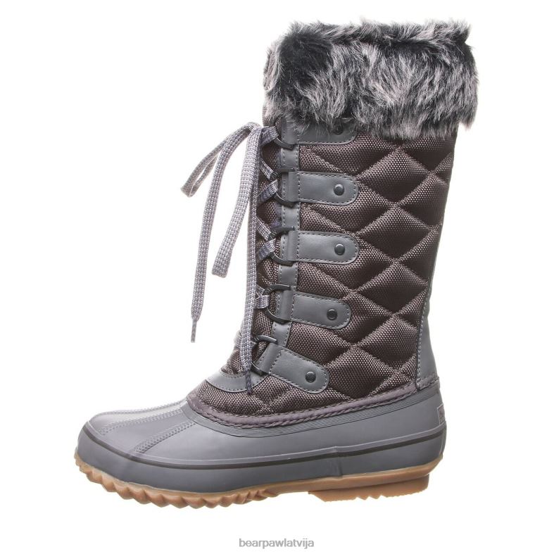 pelēka migla sievietes zābaki BEARPAW Mckinley P2XFF226