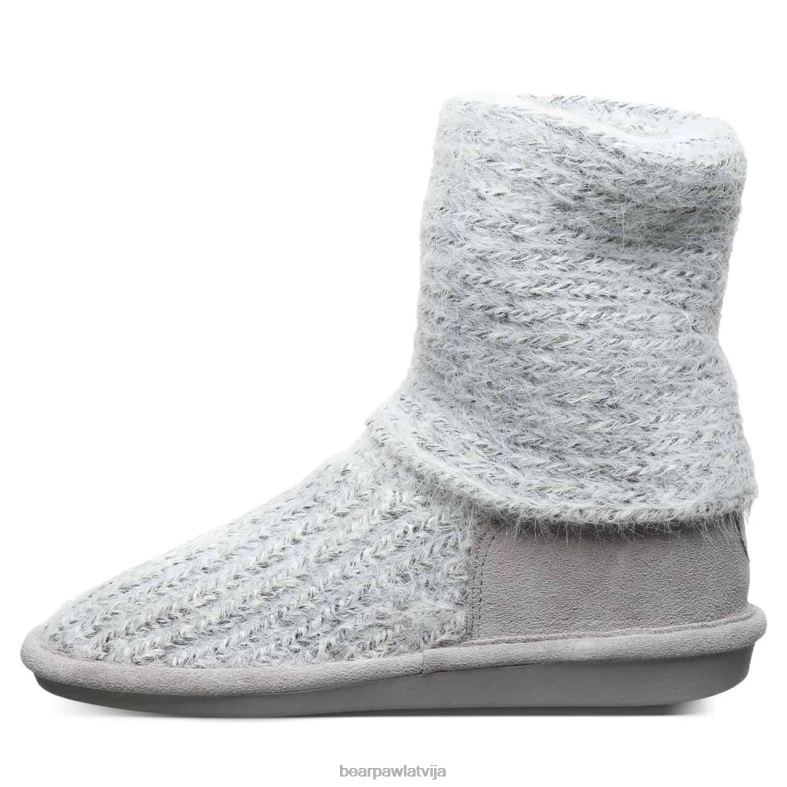 pelēka migla sievietes zābaki BEARPAW adīt garš P2XFF177