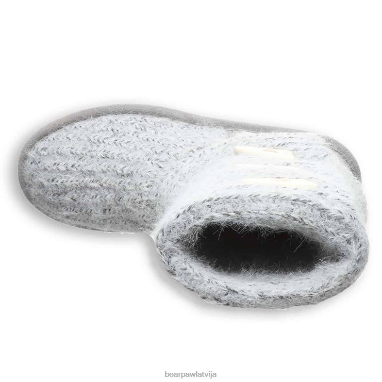 pelēka migla sievietes zābaki BEARPAW adīt garš P2XFF177