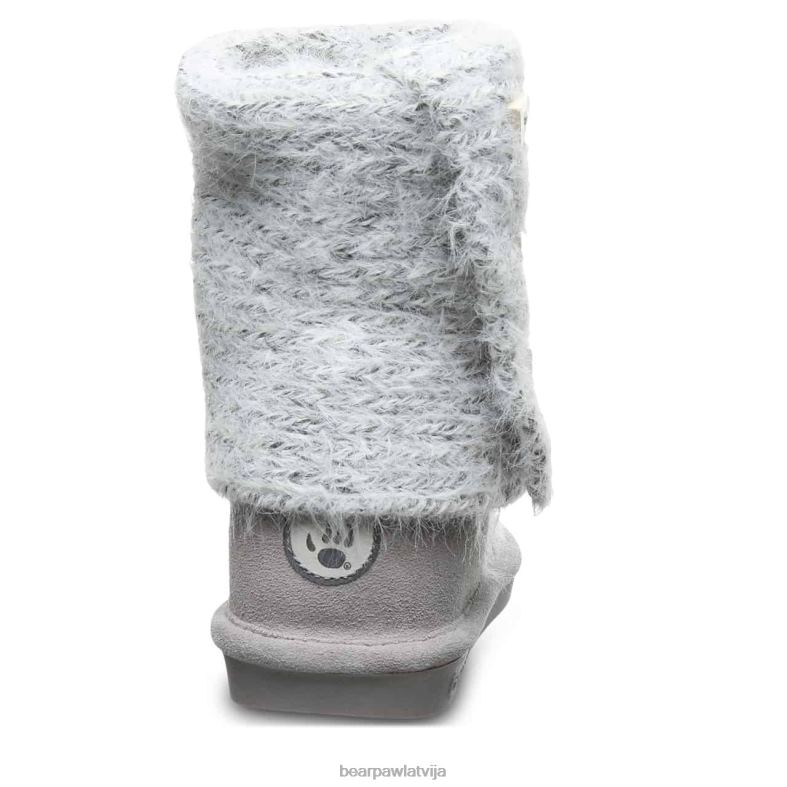 pelēka migla sievietes zābaki BEARPAW adīt garš P2XFF177